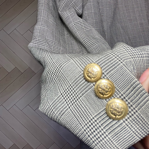 Vintage Pendleton 100% virgin wool plaid blazer size 6 petite - Picture 4 of 8